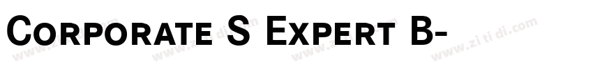 Corporate S Expert B字体转换